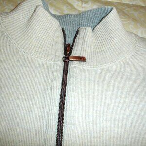 Tommy Bahama Casual Wear - Men's Beige / Gray Reversible Pullover Sweatshirt